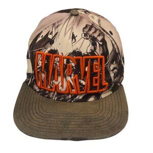 Marvel Comics Snapback Hat DISTRESSED Superhero Graphics Cap